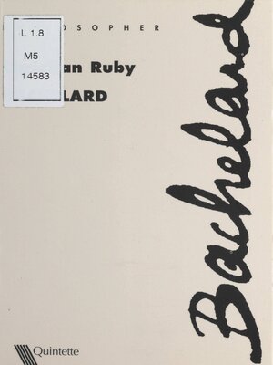 cover image of Bachelard